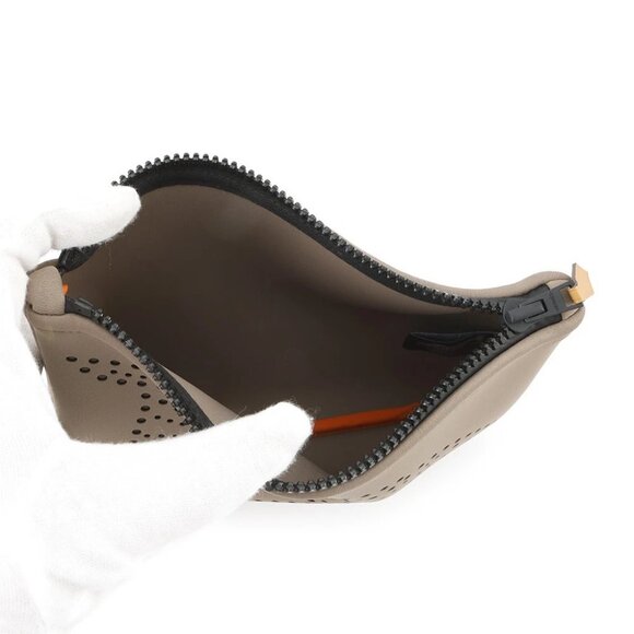 HERMES Traffic Jam Size PM Nylon Taupe Grey - Picture 4 of 7